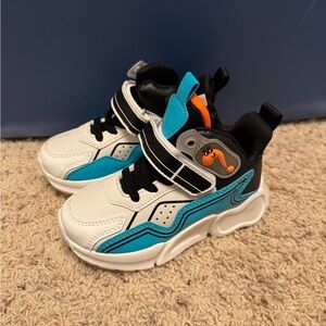 Kids' White and Blue Sneakers